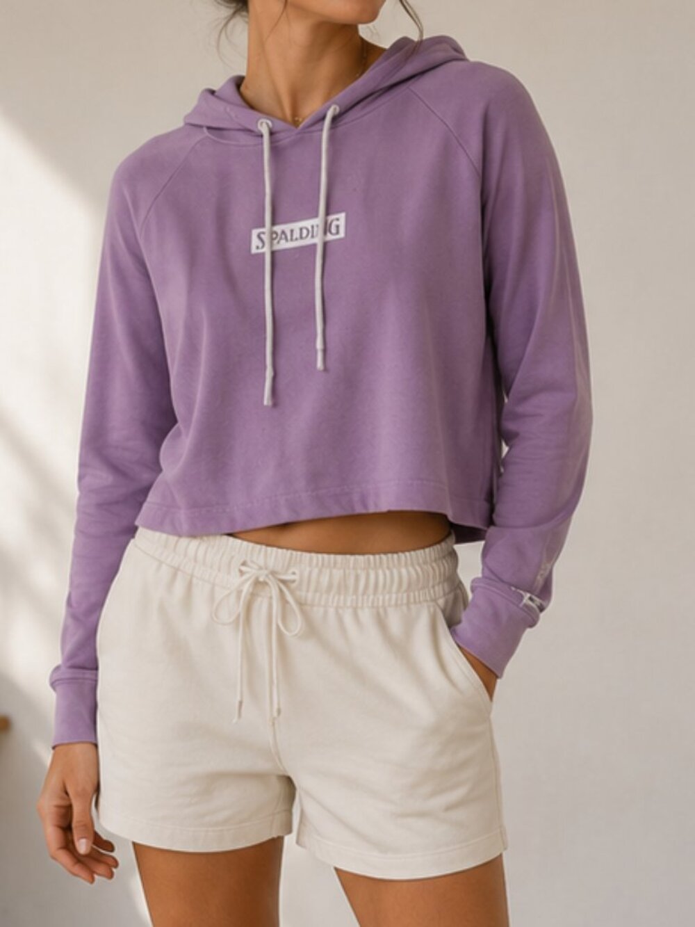 Spalding Women's Lavender Hoodie Top medium